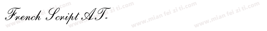 French Script AT字体转换